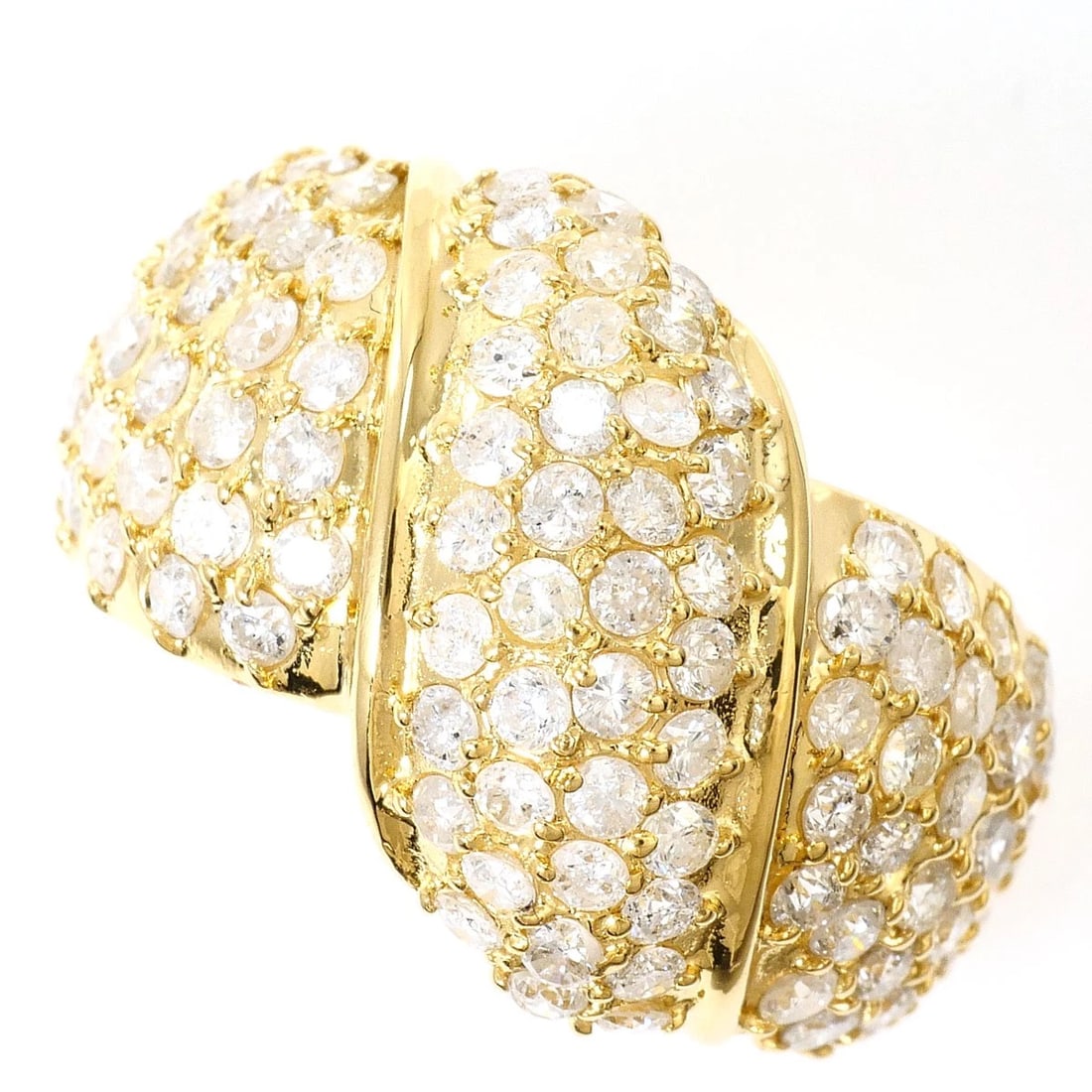 K18 GOLD RING DIAMOND: K18 gold Ring Diamond Brand: No Brand Type/Style: Ring Material: K18/Yellow Gold, Main Stone Natural Color: Gold Size: US 7 Accessories: None Accessories Notice: When purchasing pre-owned