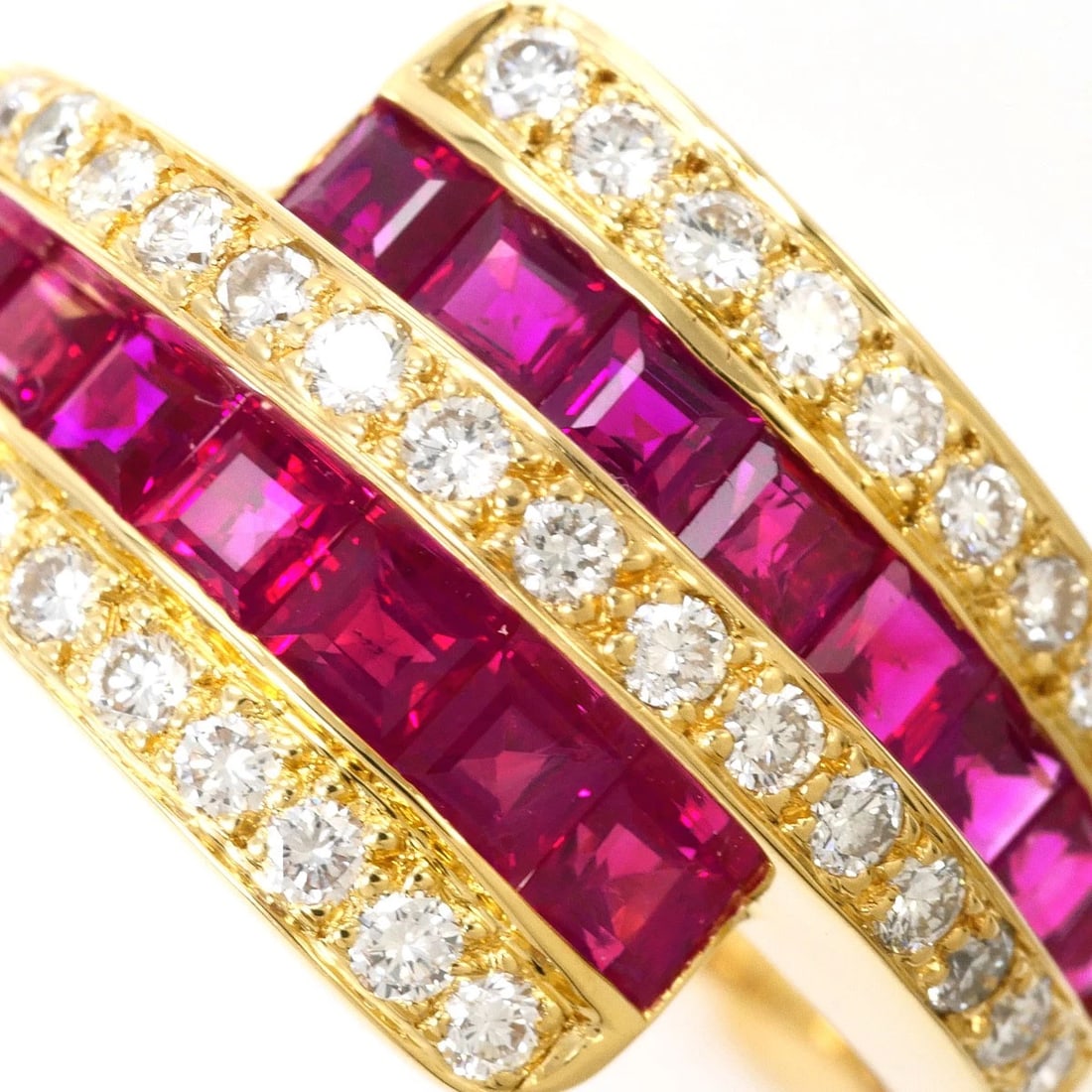 K18 GOLD RING RUBY - 2