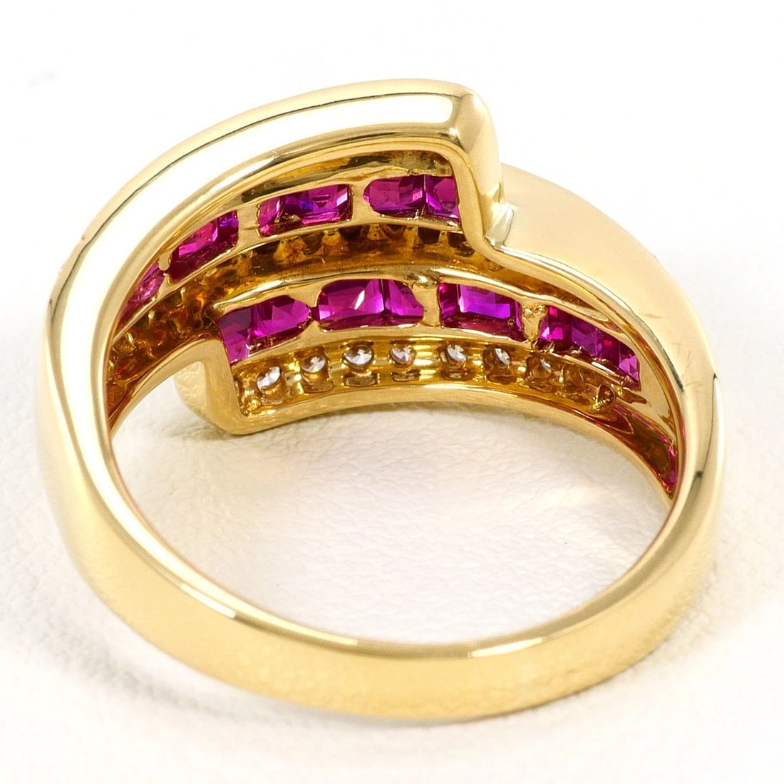 K18 GOLD RING RUBY - 4