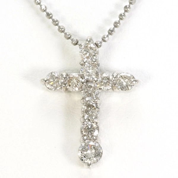 PT900 NECKLACE: PT900 Necklace Brand: No Brand Type/Style: Necklace Material: PT900/Platinum, Main Stone Natural Color: None Size: Top: Total length around 18 x 0.5" (Top and chain are not detachable), Chain: Total