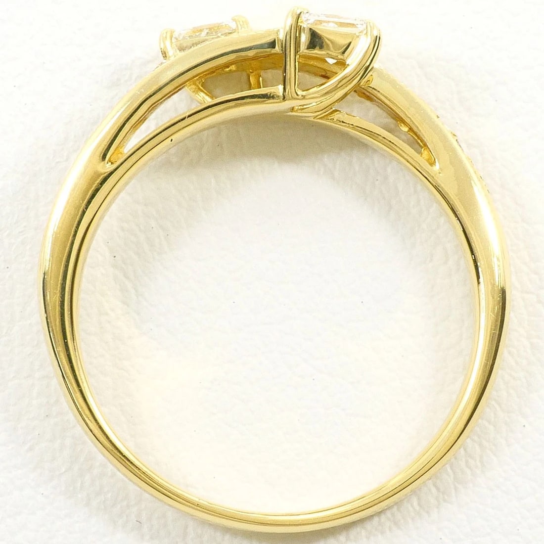K18 GOLD RING DIAMOND - 3