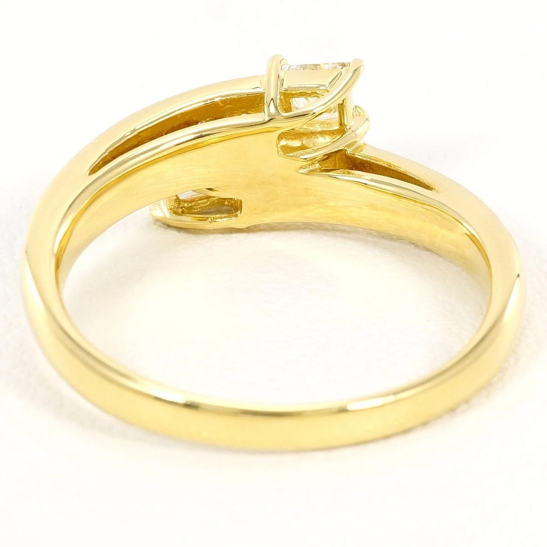 K18 GOLD RING DIAMOND - 4