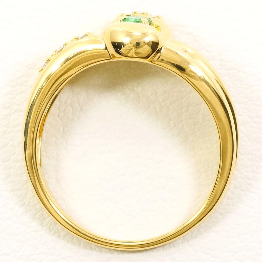 K18 GOLD RING EMERALD - 3
