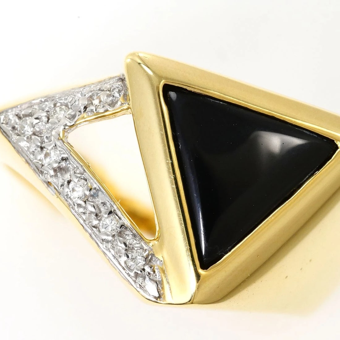 K18 GOLD RING ONYX - 2