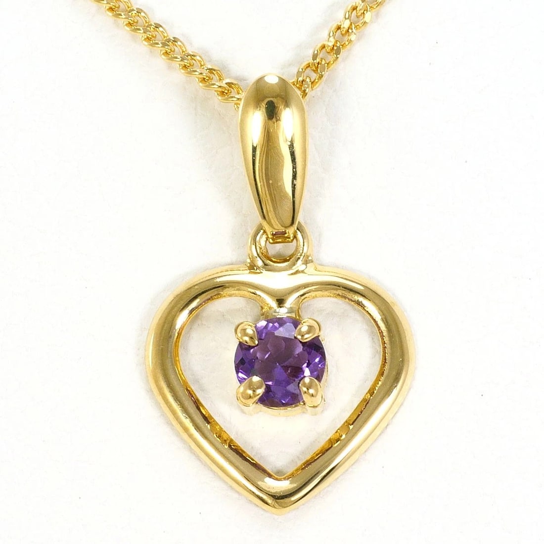 K18 GOLD NECKLACE AMETHYST: K18 gold Necklace amethyst Brand: No Brand Type/Style: Necklace Material: K18/Yellow Gold, Main Stone Amethyst Color: Gold Size: H:about15?W:about9mm(Top and chain are removable) Chain Length: