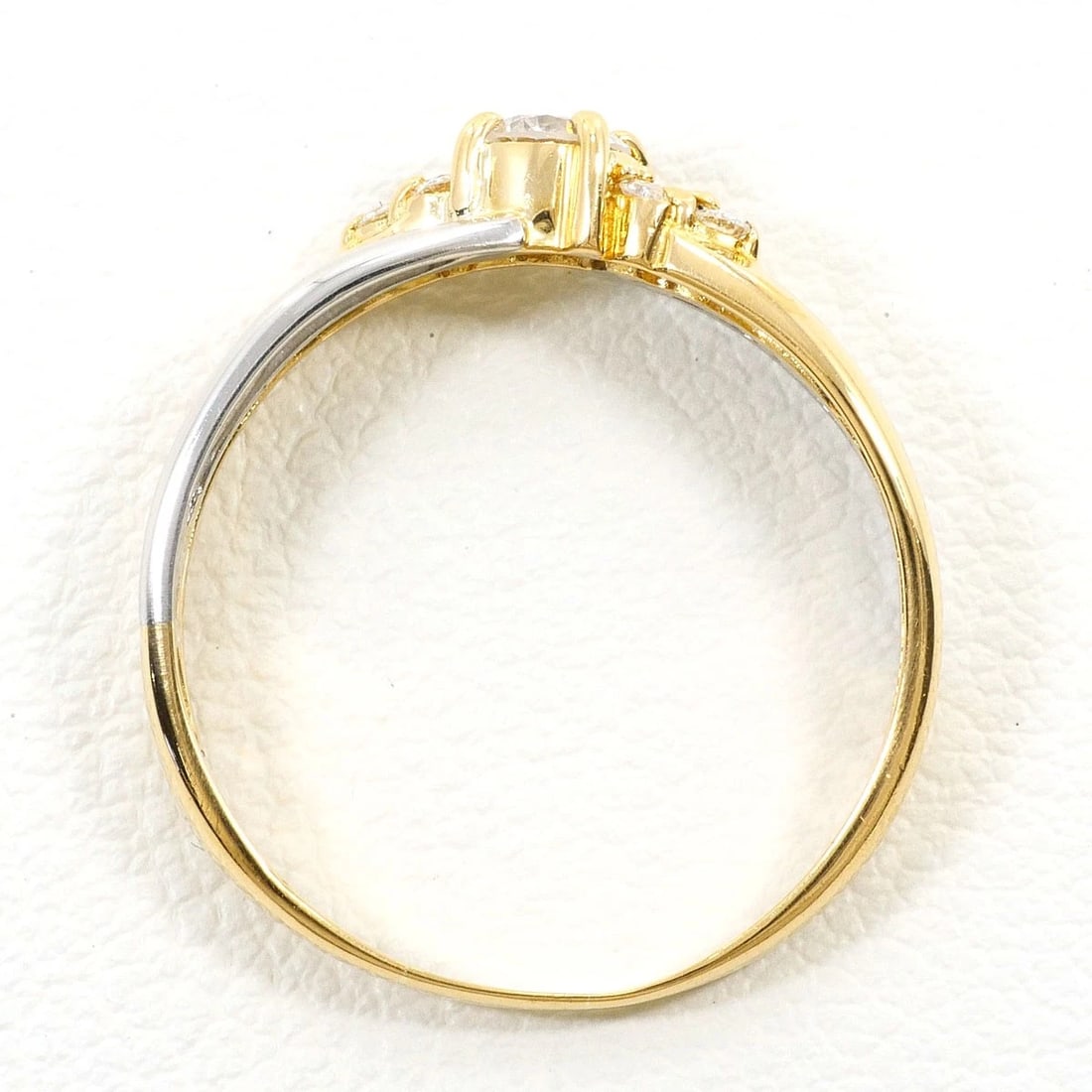 PT900 PLATINUM K18 RING DIAMOND - 2