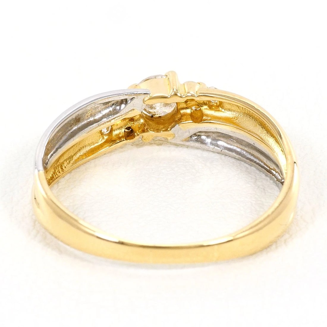 PT900 PLATINUM K18 RING DIAMOND - 3