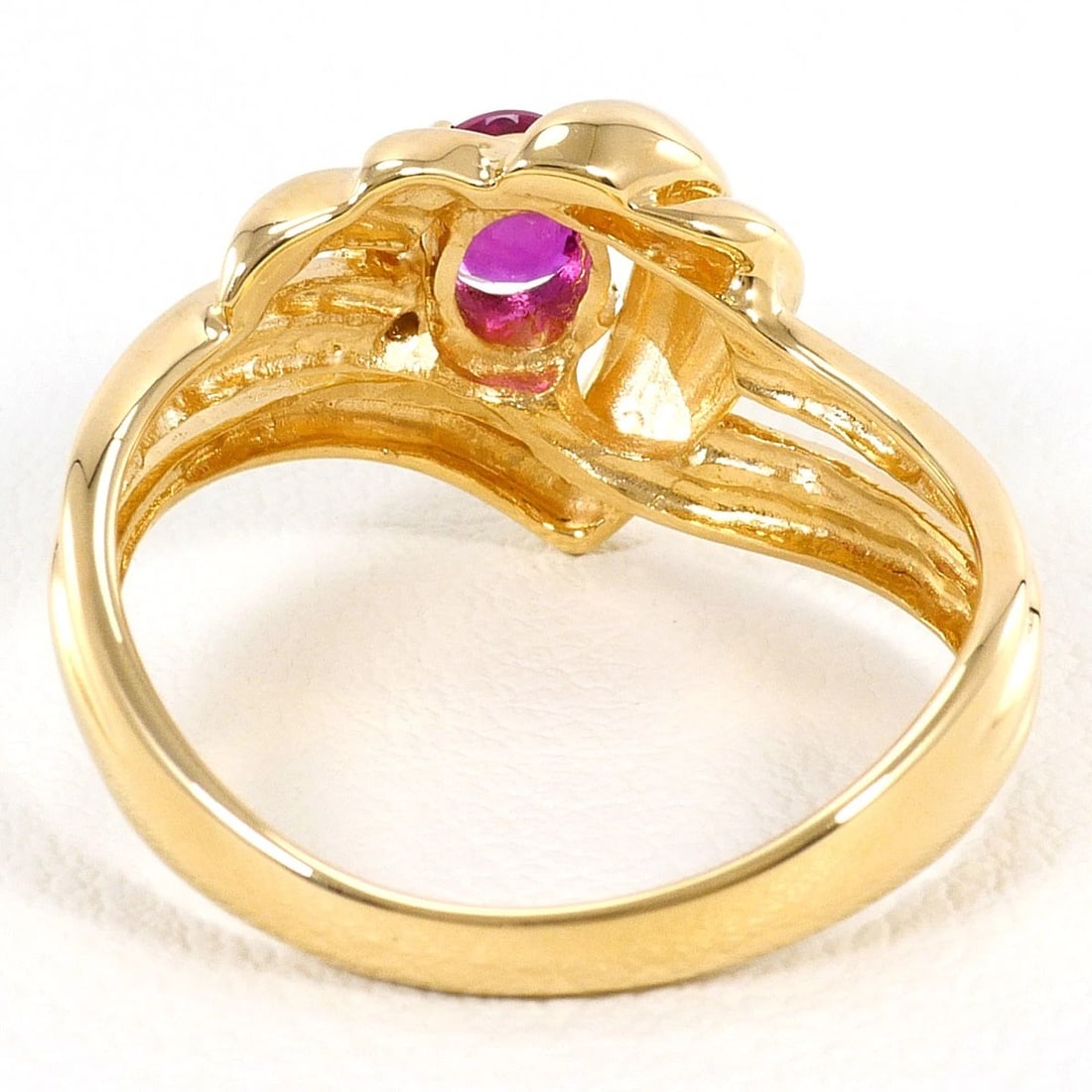 K18 GOLD RING RUBY - 4