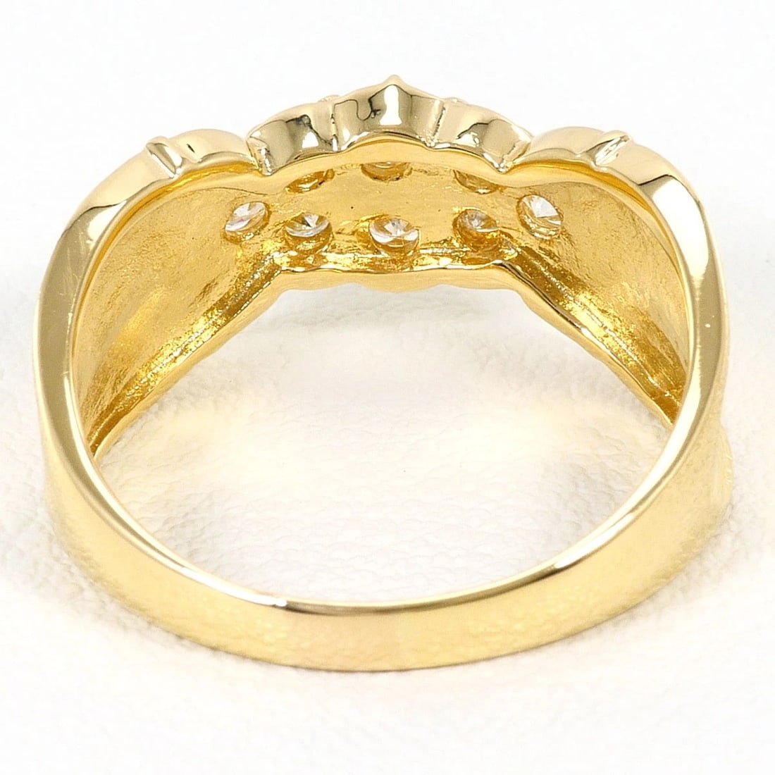 K18 GOLD RING DIAMOND - 4