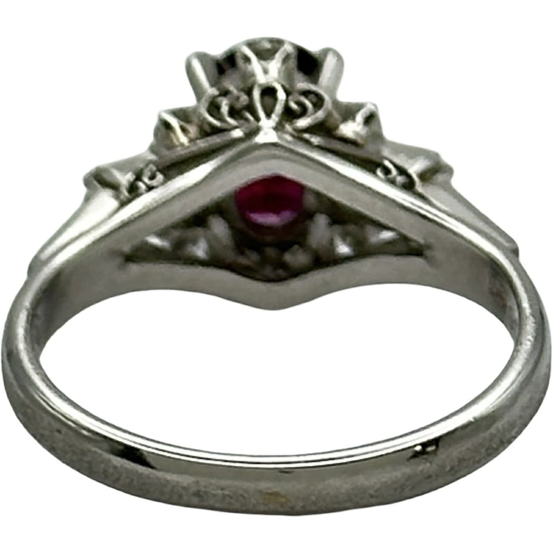 RUBY RING PLATINUM PT900 RUBY JEWELRY - 2