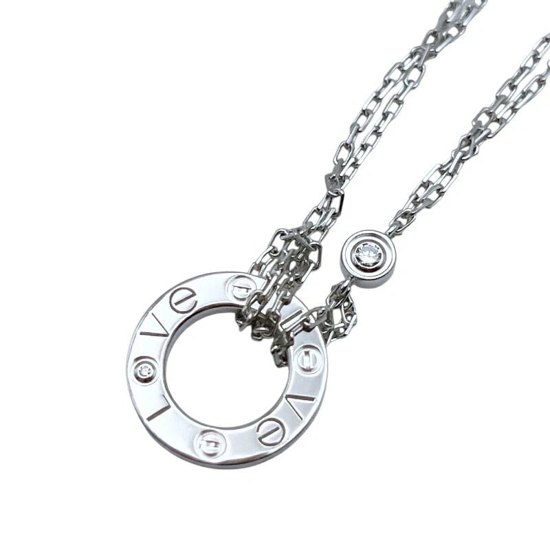 CARTIER LOVE CIRCLE BRACELET DIAMOND WHITE GOLD: Cartier Love Circle Bracelet Diamond White Gold Brand: Cartier Type/Style: Bracelet Material: 18K WG, Color: WG Size: Size Total length: approx. 19cm Accessories: None Accessories Notice: