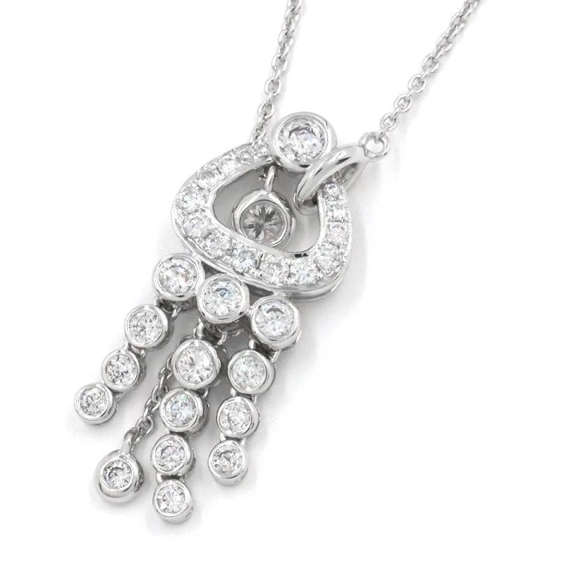 NATURAL DIAMOND NECKLACE JELLYFISH SWAYING CHANDELIER PAVE: Natural Diamond Necklace Jellyfish Swaying Chandelier Pave Brand: Unbranded Type/Style: Necklace Material: 18K WG, Main Stone Natural Diamond Color: WG Size: Size Effective length 44-46cm Chain width 