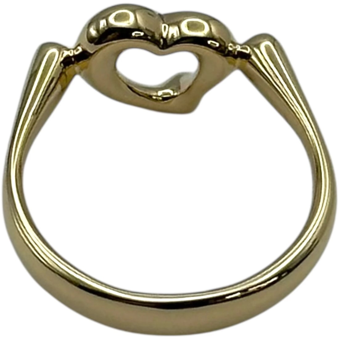 TIFFANY & CO. OPEN HEART DIAMOND RING GOLD 18K JEWELRY: Tiffany & Co. Open Heart Diamond Ring Gold 18K Jewelry Brand: Tiffany & Co. Type/Style: Ring Material: 18K YG, Color: YG Size: 5 US Accessories: None Accessories Notice: When purchasing pre-owned