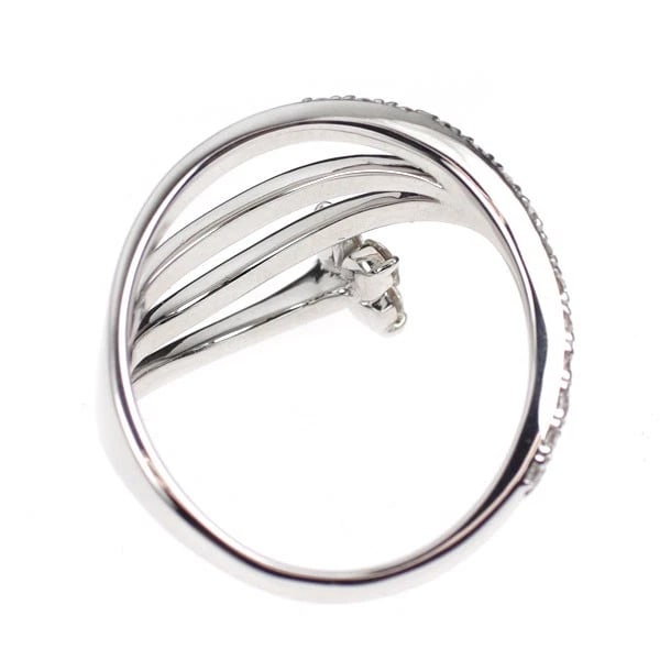 K18WG DIAMOND RING - 2