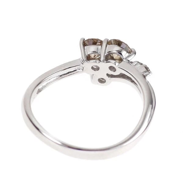 K18WG DIAMOND RING - 2