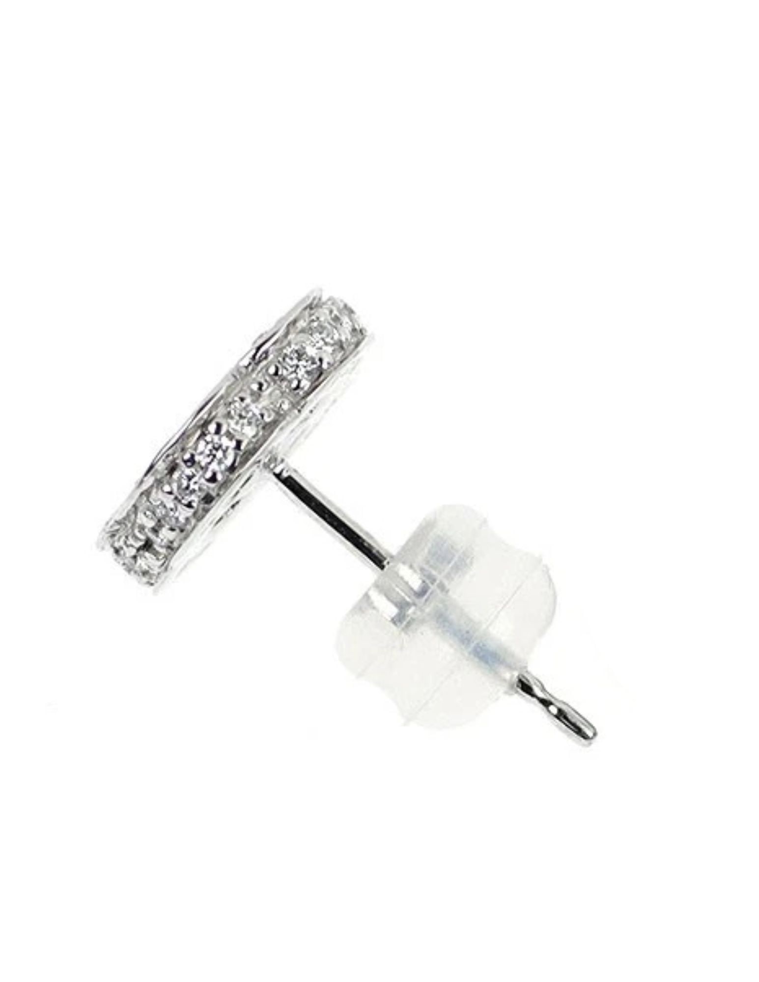 K18WG RUBY DIAMOND EARRINGS - 2