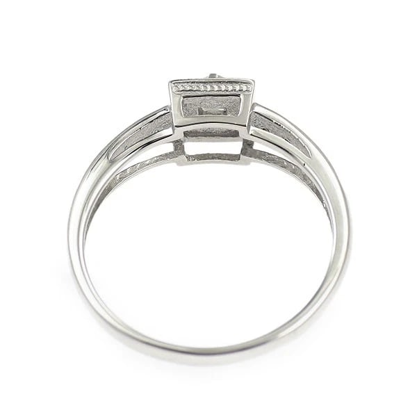K18WG DIAMOND RING - 2
