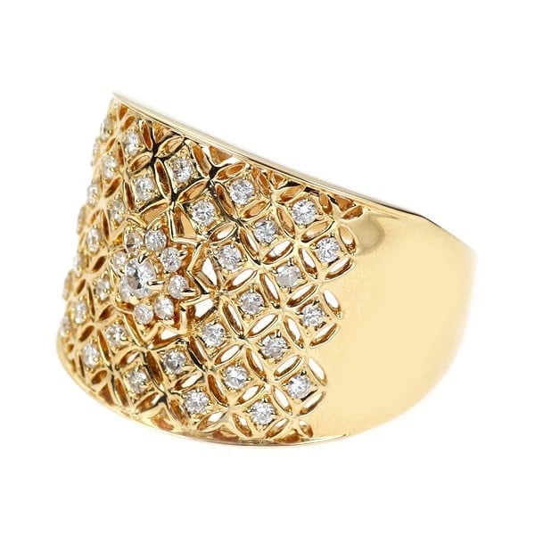K18YG DIAMOND RING - 2