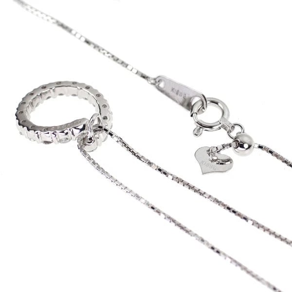 K18WG DIAMOND PENDANT NECKLACE - 2