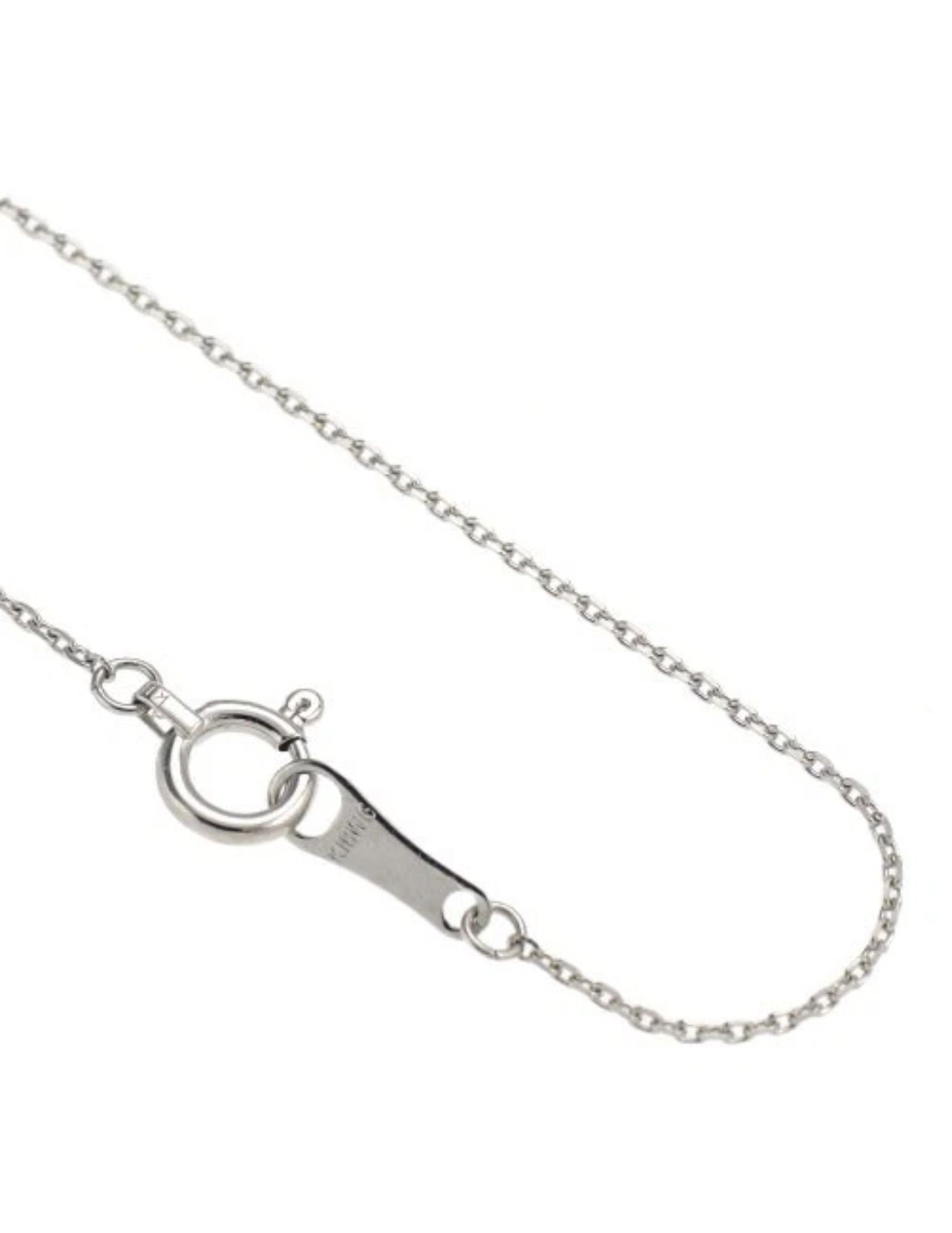 K18WG DIAMOND PENDANT NECKLACE - 2
