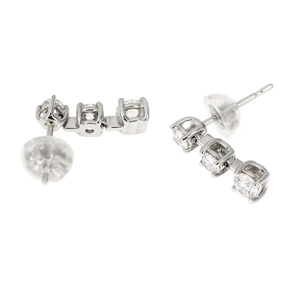 PT900 H&C DIAMOND EARRINGS - 2