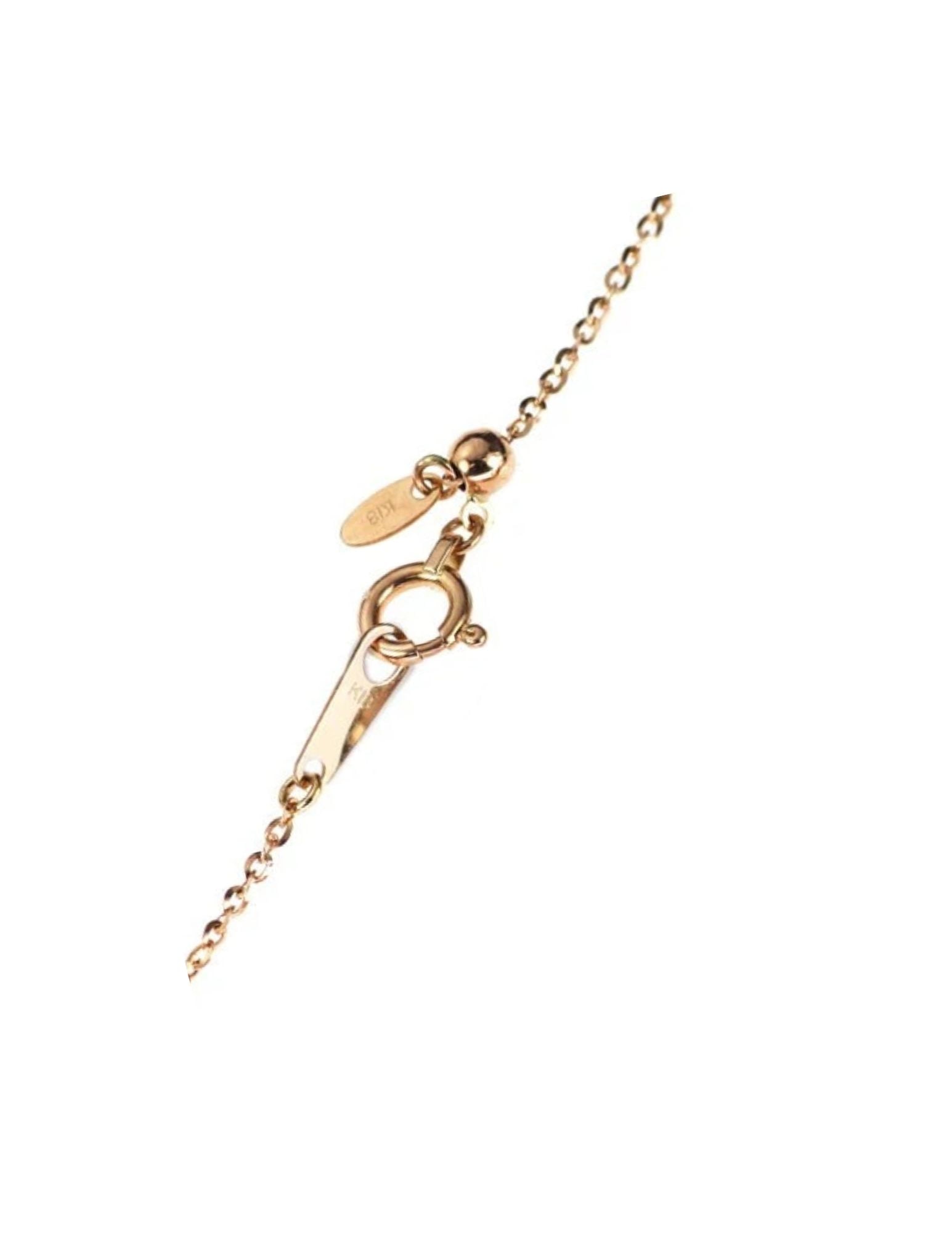 K18PG DIAMOND PENDANT NECKLACE - 2