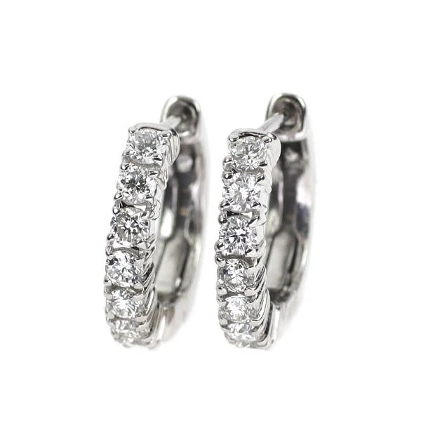 PT900 DIAMOND EARRING HOOP: Pt900 diamond earring hoop Brand: None Type/Style: piercing Material: Pt900, Main Stone Natural Color: None Size: Length/Width/Diameter 12.6 cm Accessories: None Accessories Notice: When purchasing