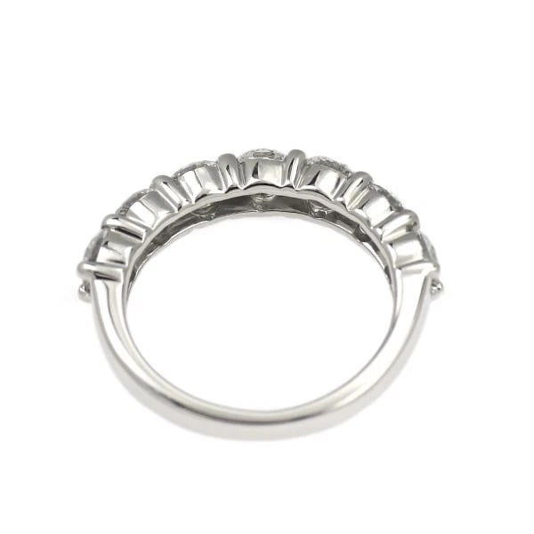 PT900 PINKY HALF ETERNITY DIAMOND RING - 2
