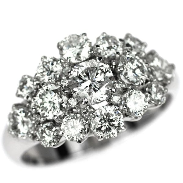 K18WG OCTAGONAL DIAMOND RING: K18WG octagonal diamond ring Brand: None Type/Style: rings Material: K18WG, Main Stone Natural Color: WG Size: 6 US Accessories: None Accessories Notice: When purchasing pre-owned goods, please refer