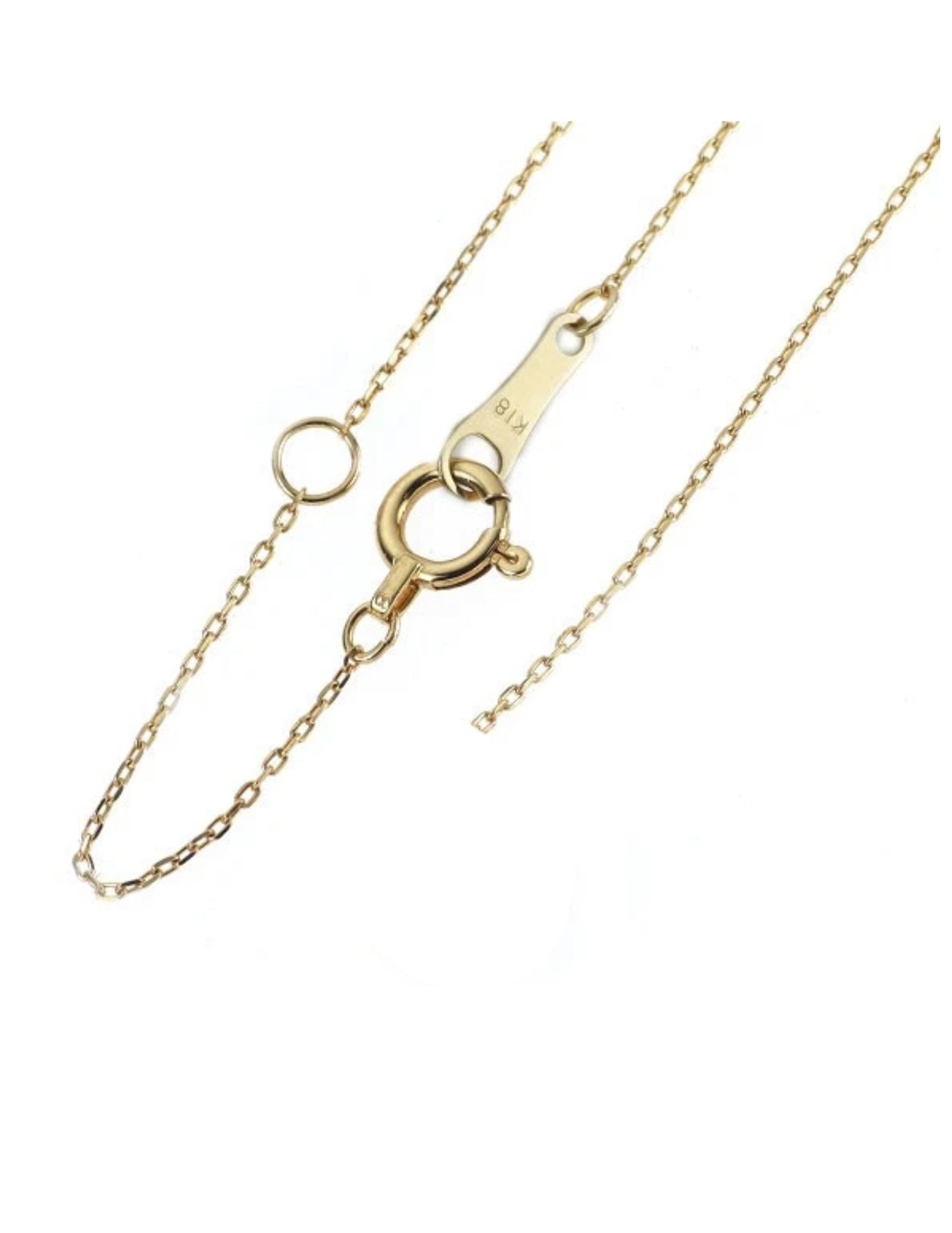K18YG DIAMOND PENDANT NECKLACE - 2