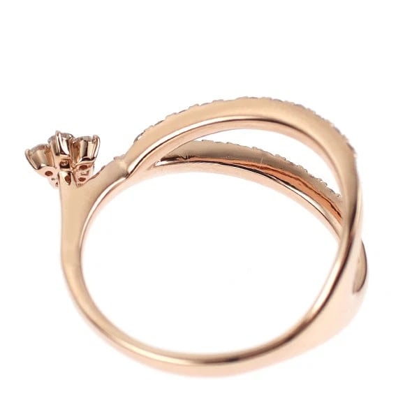 K18PG DIAMOND RING FLOWER - 2