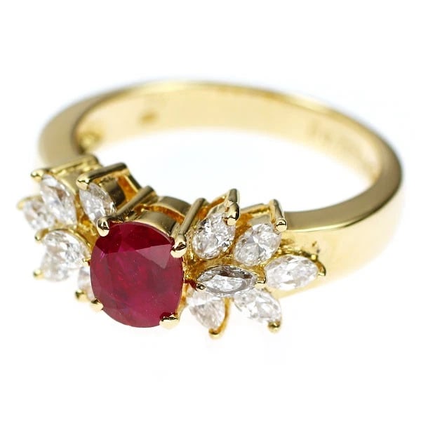 PONTE VECCHIO K18YG RUBY DIAMOND RING - 2