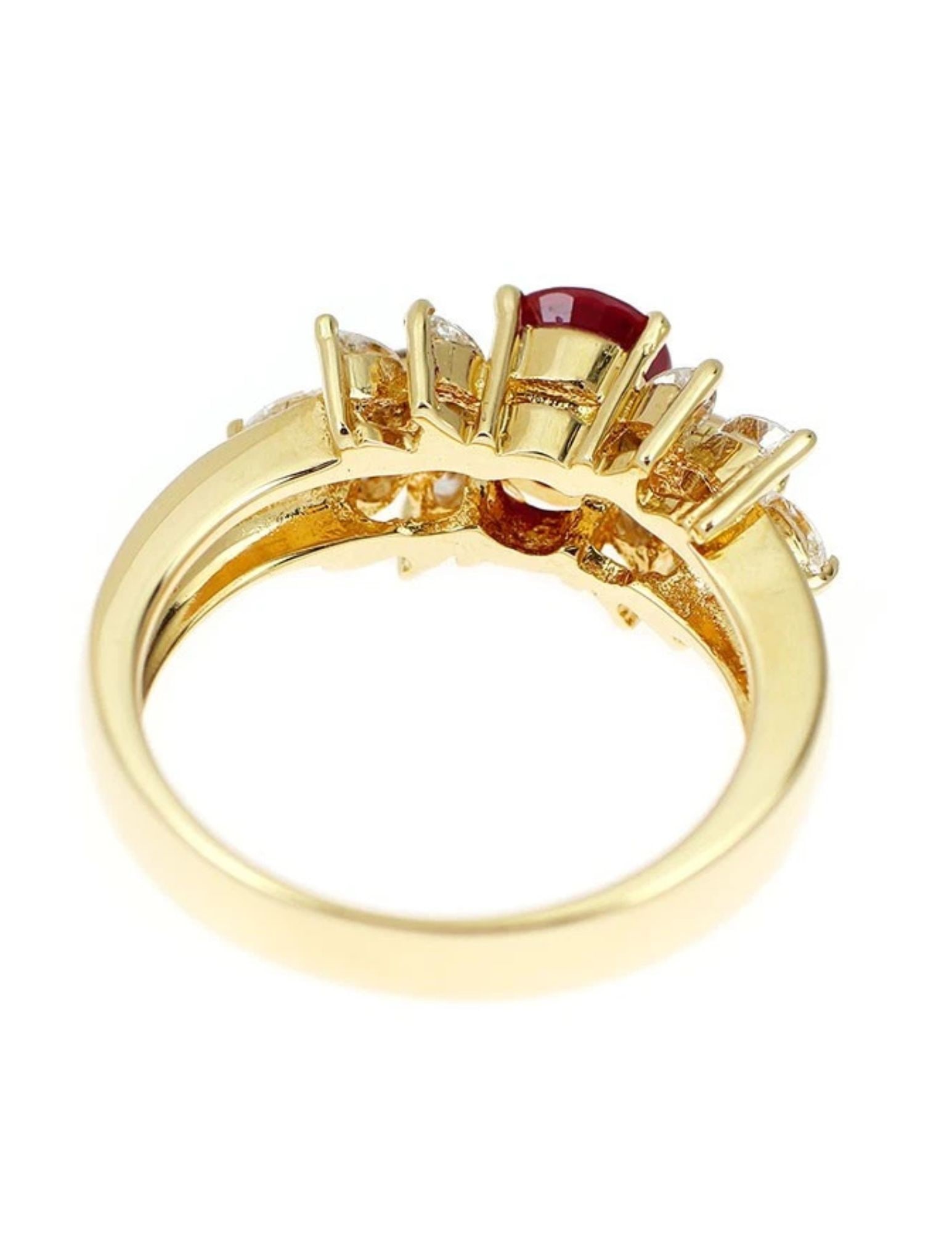 PONTE VECCHIO K18YG RUBY DIAMOND RING - 3