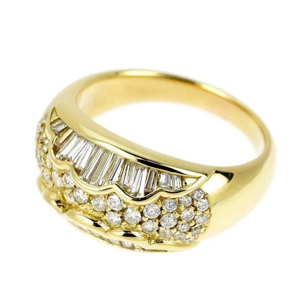 K18YG DIAMOND RING - 2