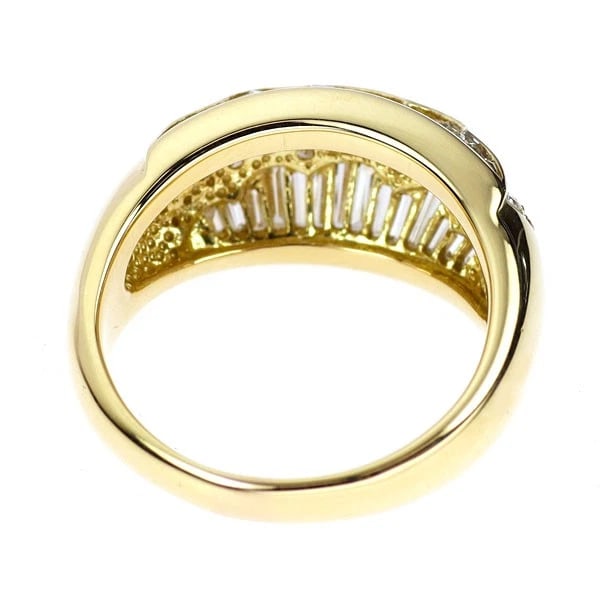 K18YG DIAMOND RING - 3