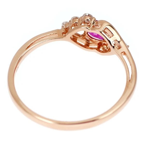 K18PG RUBY DIAMOND RING - 2