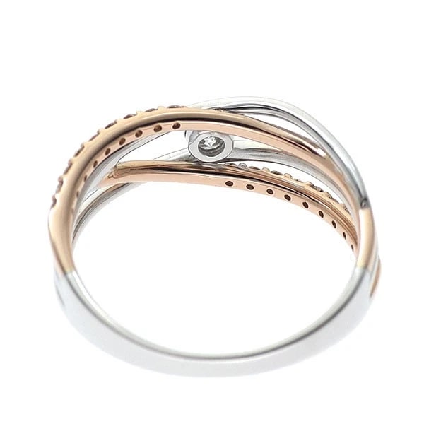 K18WG/PG DIAMOND RING - 2