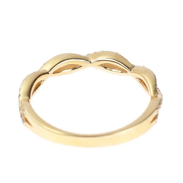 K18YG DIAMOND RING - 2