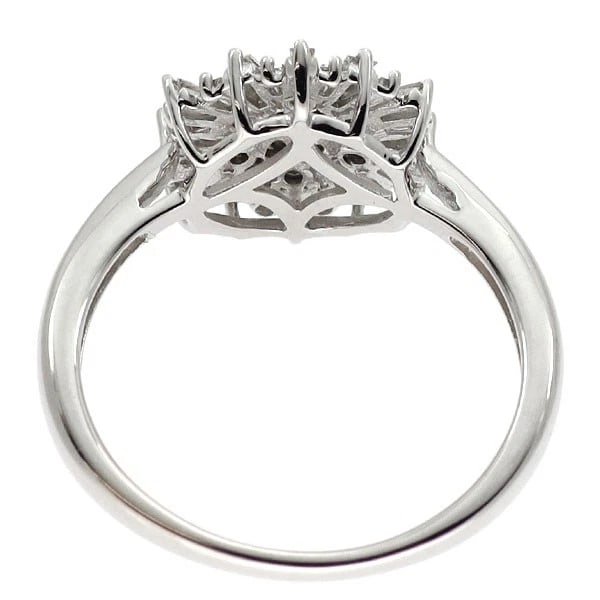 K18WG DIAMOND RING - 2