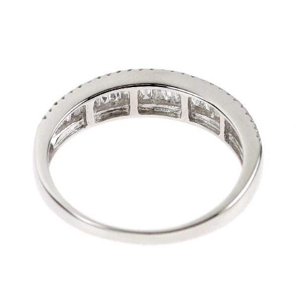 K18WG DIAMOND RING - 2