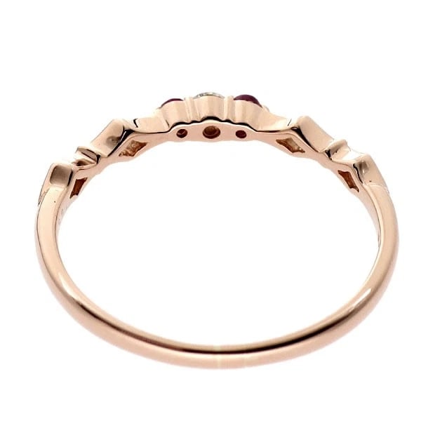 K18PG DIAMOND RUBY RING - 2