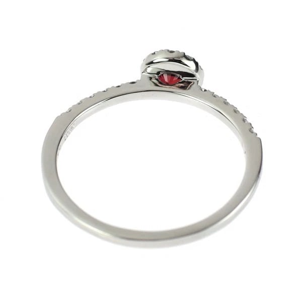 PT900 RUBY DIAMOND RING - 2