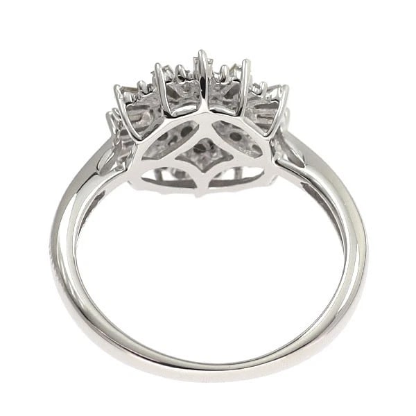 K18WG DIAMOND RING - 2
