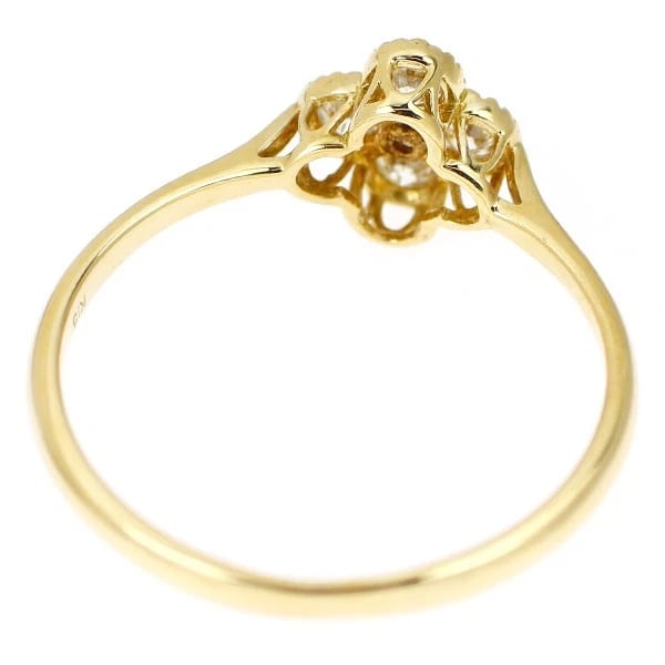 K18YG DIAMOND RING - 2