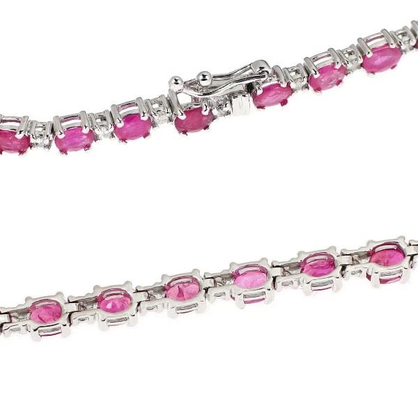 K18WG RUBY DIAMOND BRACELET - 2