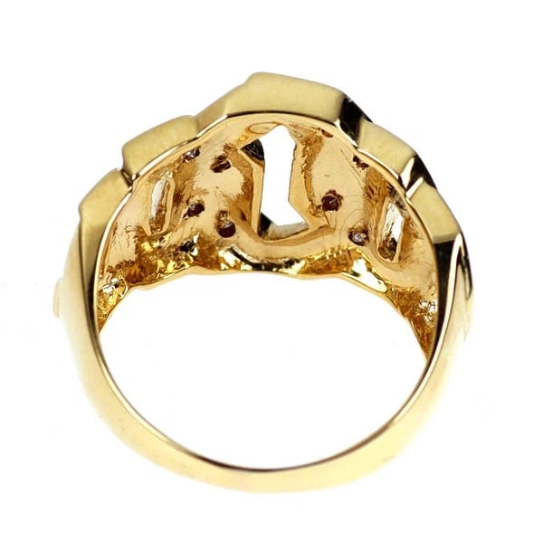 K18YG DIAMOND RING - 2