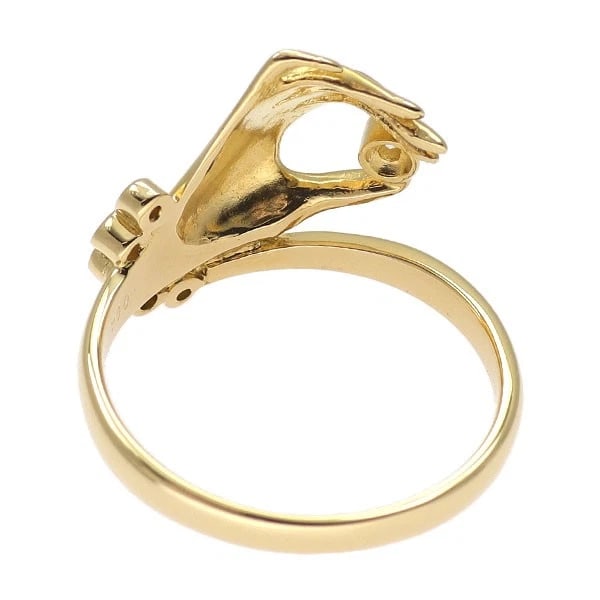 K18YG DIAMOND RING - 2
