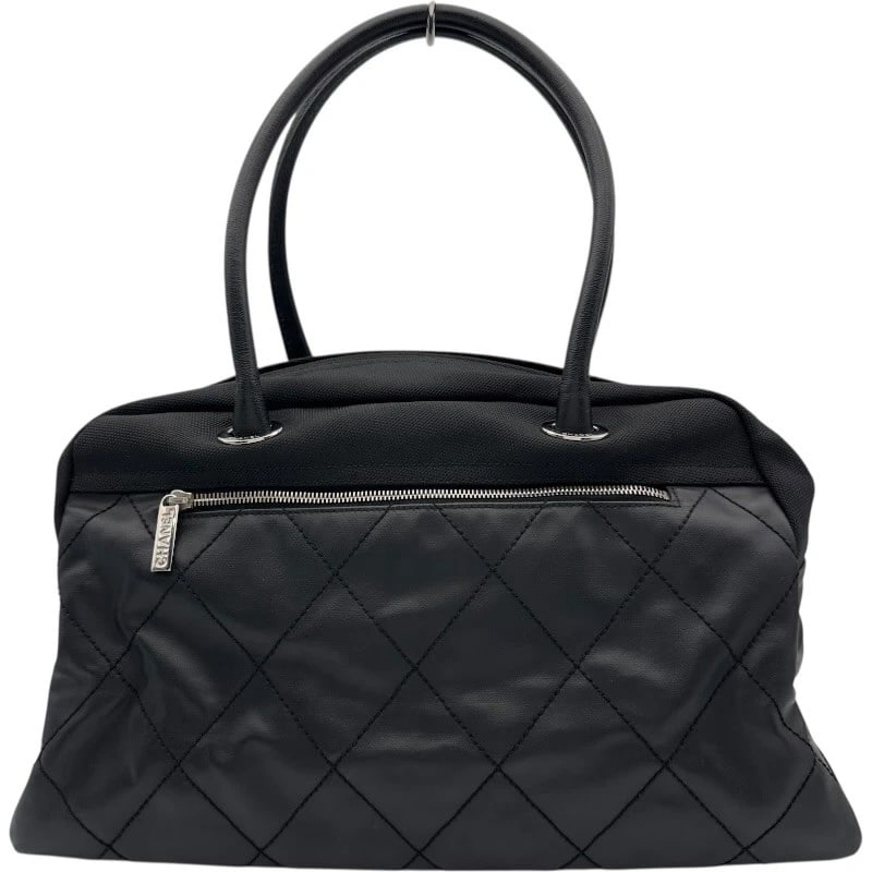 CHANEL PARIS BIARRITZ BOSTON BOSTON BAG: CHANEL Paris Biarritz Boston Boston bag Brand: CHANEL Type/Style: Boston bag Material: Coated canvas Color: Black SilverHardware Size: W16.3 x H10.0x D8.7inch Accessories: None Accessories Notice:
