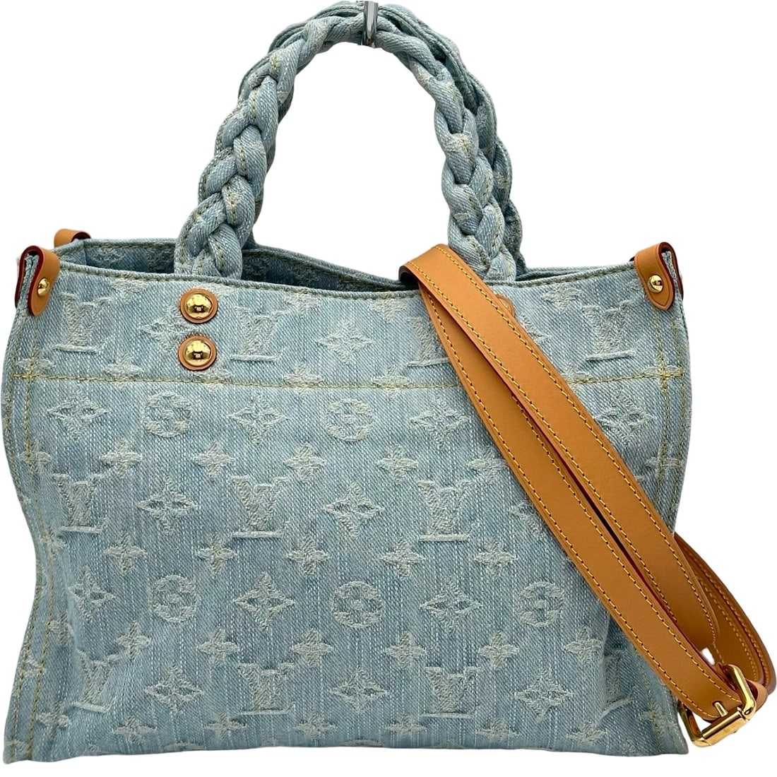 LOUIS VUITTON LET GO SHOULDER BAG: LOUIS VUITTON Let go Shoulder Bag Brand: LOUIS VUITTON Type/Style: Shoulder Bag Material: denim Color: blue Size: W10.8 x H8.3x D3.7inch Shoulder:48.6inch Accessories: None Accessories Not