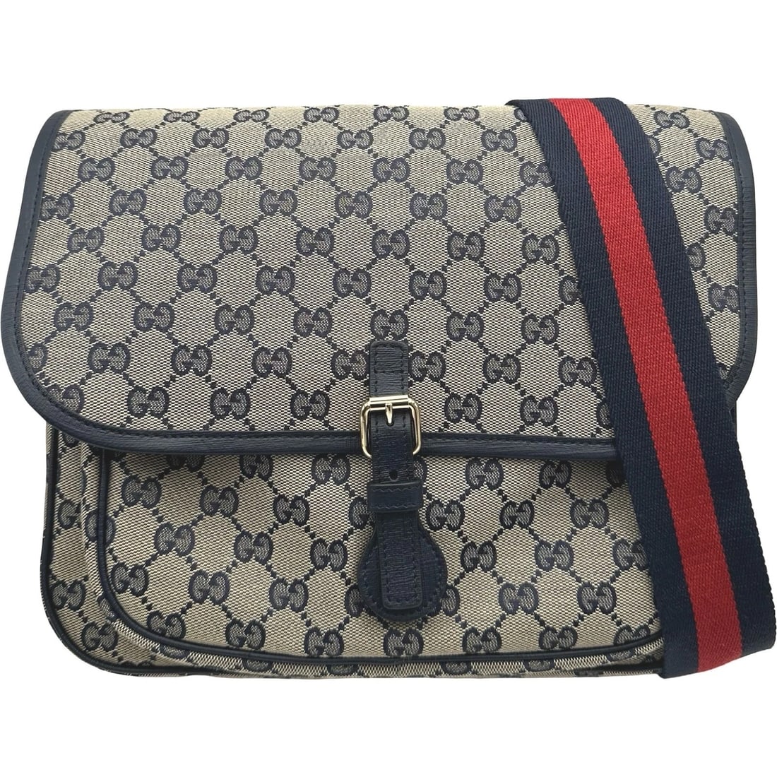 GUCCI SHOULDER BAG: GUCCI Shoulder Bag Brand: GUCCI Type/Style: Shoulder Bag Material: GG canvas Color: Navy Size: W11.4 x H9.4x D2.8inch Shoulder:36.6inch Accessories: None Accessories Notice: When purchasin